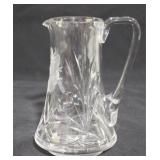 Cut Glass Pitcher - 7" tall