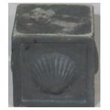 Clam shell adorned pedestal - 11 x11 x 11