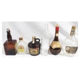 6 pc. Lot of Assorted Liqour Bottles