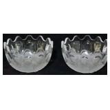 2 pc. Glass Bowls - 2.5" x 4.5"