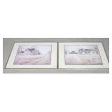 Pair of Framed Prints - 22 x 28