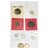 Lot of 9 International Coins