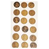 Lot of 18 U.S. One Cent Coins