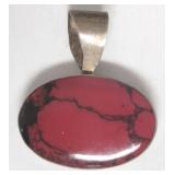 Red Jasper Pendant (Marked "Mexico 925")