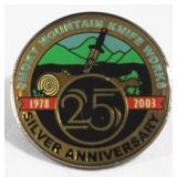 Smokey Mountain Knife Works 25th Anniversary Pin