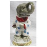 Jim Beam Elephant Bottle - 12" tall