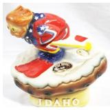 Ezra Brooks Idaho Skier Bottle - 9" tall