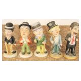 5 pc. Ceramic Figures - 7.5" tall