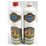 2 pc. Lot of Beameister Bottles - 11" tall