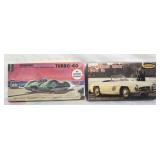 2 Vintage Model Car Boxes w/ SOME contents