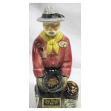 Ezra Brooks Gold Miner Bottle - 12" tall