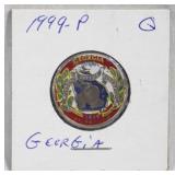 1999-P Colorized Georgia Quarter