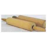 2 Vintage wooden rolling pins