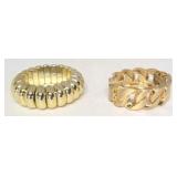 Pair of Gold Tone Bracelets