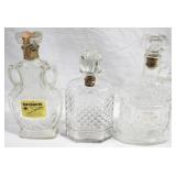 3 pc. Lot of Assorted Liqour Bottles