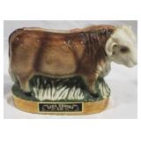Ezra Brooks Cow Bottle - 9" tall