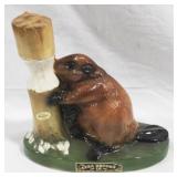 Ezra Brooks Beaver Bottle - 10" tall