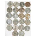 Lot of 22 U.S. 1943 One Cent Coins