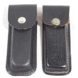 Lot of 2 Knife Sheaths - 6" long