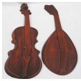 Pair of Metal Instruments Wall Hangings