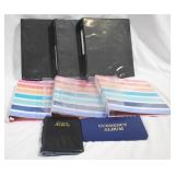 Lot of Binders, Pages, Coin Book, and More