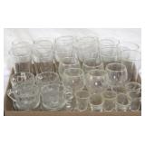 Tray Lot of Assorted Glass Items