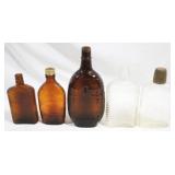 5 pc. Lot of Assorted Vintage Liqour Bottles
