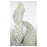 Speckled Three Hands Whale Tail Statue, as is