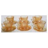 Jeanette Iris & Herringbone marigold cups