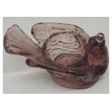 Amethyst glass chicken salt dip