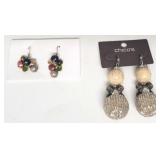 Lot of 2 Pairs of Earrings (One Chico