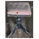 Organ stool, worn, 21 x 13 x 13