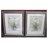 Pair of Framed Prints - 10 x 12 ea