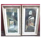 Pair of Framed Prints - 9 x 15 ea