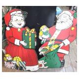 Mr & Mrs. Santa Claus Wood Signs - 20 x 38