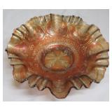 Carnival Glass Bowl - 9" round