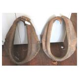 2 Horse collars, 17 x 10.5