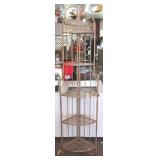 Metal corner shelf, 72 x 18