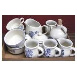 Tray lot of Pfaltzgraff Yorktowne China Dinnerware