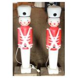 2 Vintage 32" blow mold nutcrackers