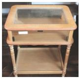 Display case table, 26.5 x 16