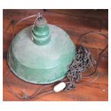 Vintage hanging fixture, 16" round