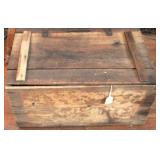 Wood box crate, 22 x 13