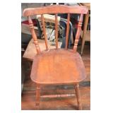 Wooden chair, 31.5 x 16 x 20