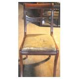 Mahogany chair, 34 x 18 x 20
