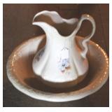 Washbowl & pitcher set, 16 x 12