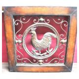 Metal Rooster Wall Decor - 22 x 22