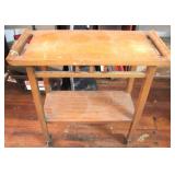 Rolling serving cart, 28 x 27