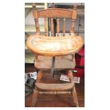 Vintage high chair, 39 x 14.5