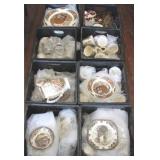 8 Milk crates full of assorted dishes